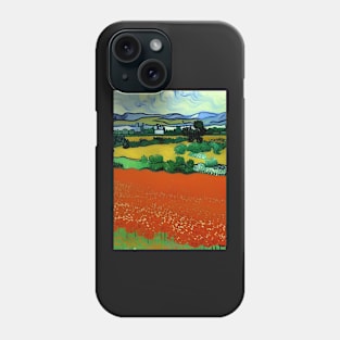 EVOCATIVE POPPY FIELD VAN GOGH STYLE Phone Case