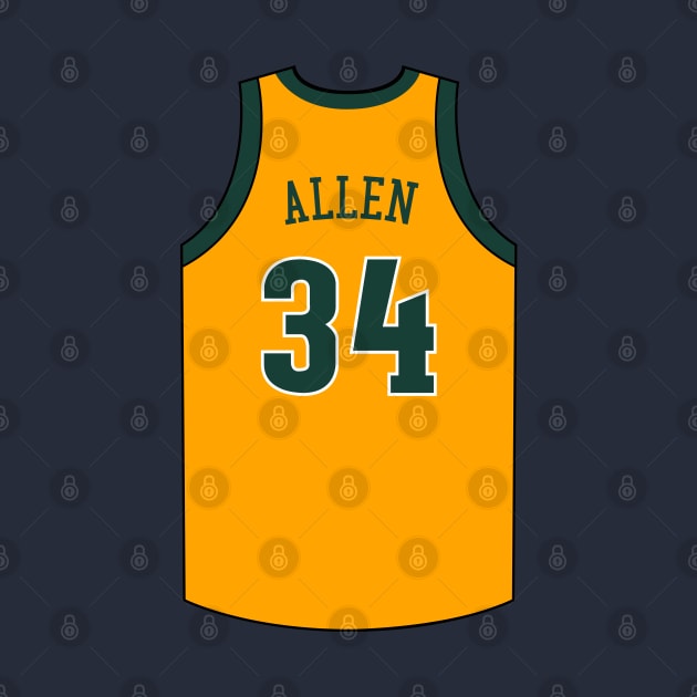 Ray Allen Seattle Supersonics Jersey Qiangy by qiangdade