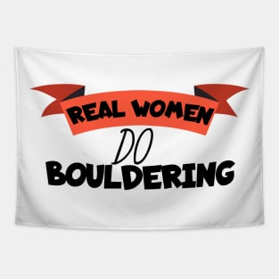 Real women do bouldering Tapestry