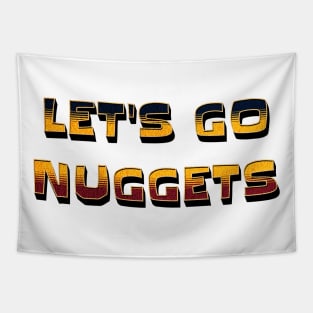 Let's Go Nuggets Denver Basketball Tapestry