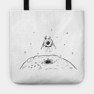 Lunar Lander (black version) Tote