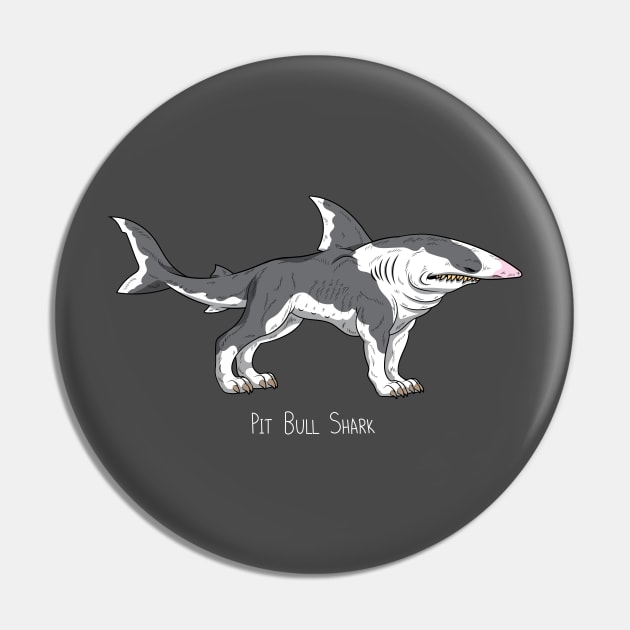 Pit Bull Shark Pin by JenniferSmith