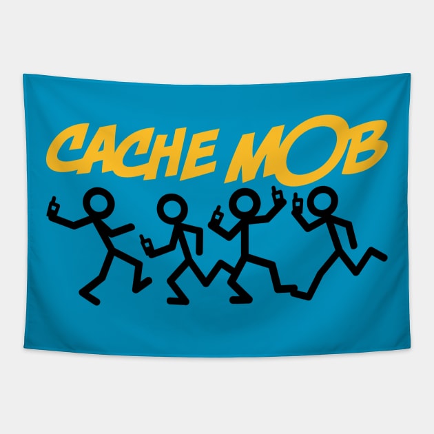 Geocache Cache Mob Tapestry by schlag.art