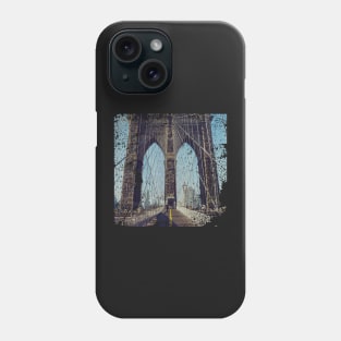 New york gray Bridge Phone Case