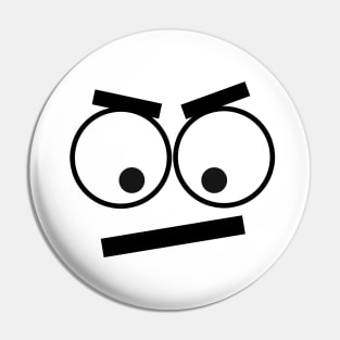 Mood Mad Face Pin