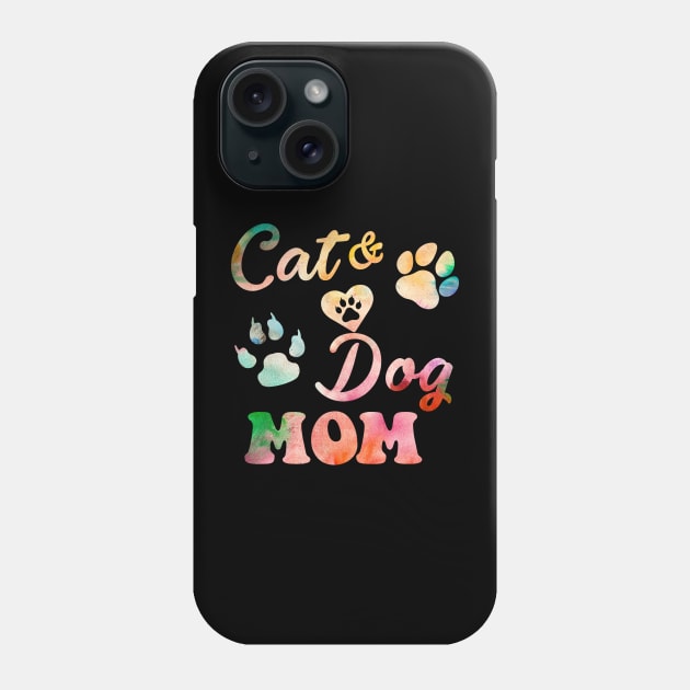 Cat And Dog Mom Phone Case by marisamegan8av