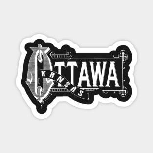 Vintage Ottawa, KS Magnet