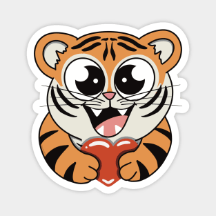 Tiger Love Magnet