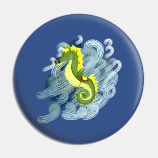 Royal seahorse Pin