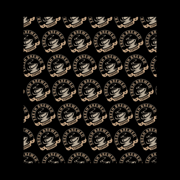 Freshly brewed coffee cup pattern by Muse