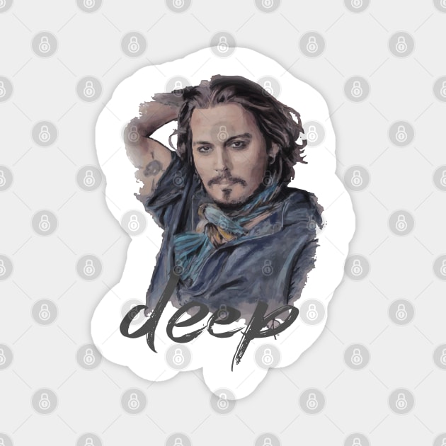 Jhonny deep pop art Magnet by 09abangtengu