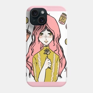 girly, curvy, cute, winter t-shirt collection Phone Case