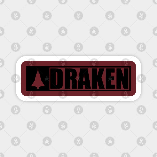 Draken Fighter (subdued) Magnet by TCP