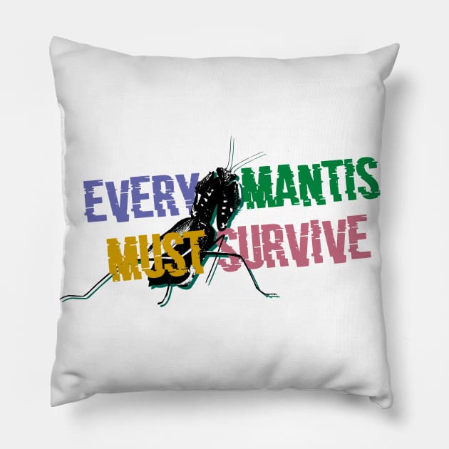 mantis Pillow by denpoolswag