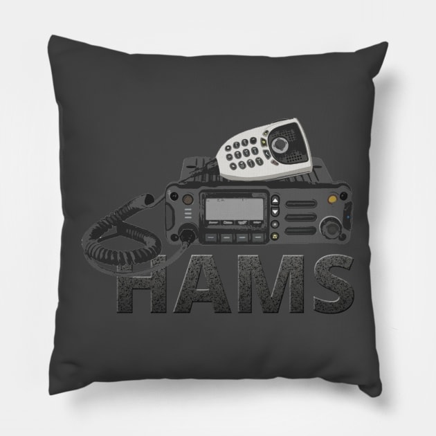 Hams - Amateur Radio Operator Pillow by tatzkirosales-shirt-store