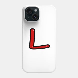 Letter L. Name with letter L. Personalized gift. Abbreviation. Abbreviation. Lettering Phone Case