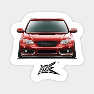 subaru legacy b4 red Magnet