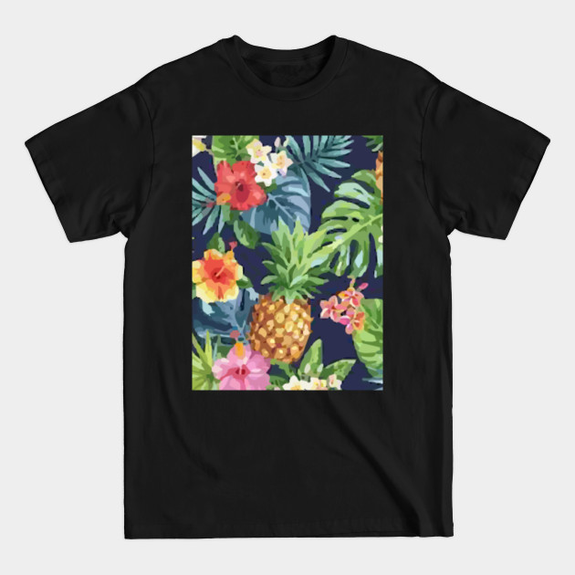 Disover Pineapples Tropical Summer Pattern - Pineapples - T-Shirt