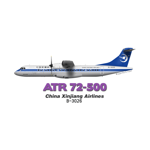 Avions de Transport Régional 72-500 - China Xinjiang Airlines by TheArtofFlying