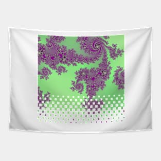 Purple Lace Fractal Art Tapestry