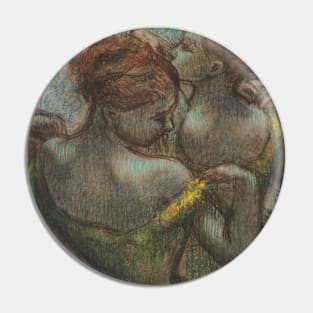 Two Dancers, Half-length by Edgar Degas Pin