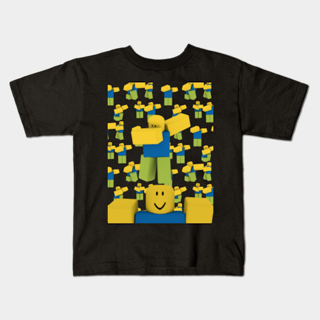 Roblox Dabbing Dancing Dab Noob Roblox Kids T Shirt Teepublic - boys t shirt yellow roblox