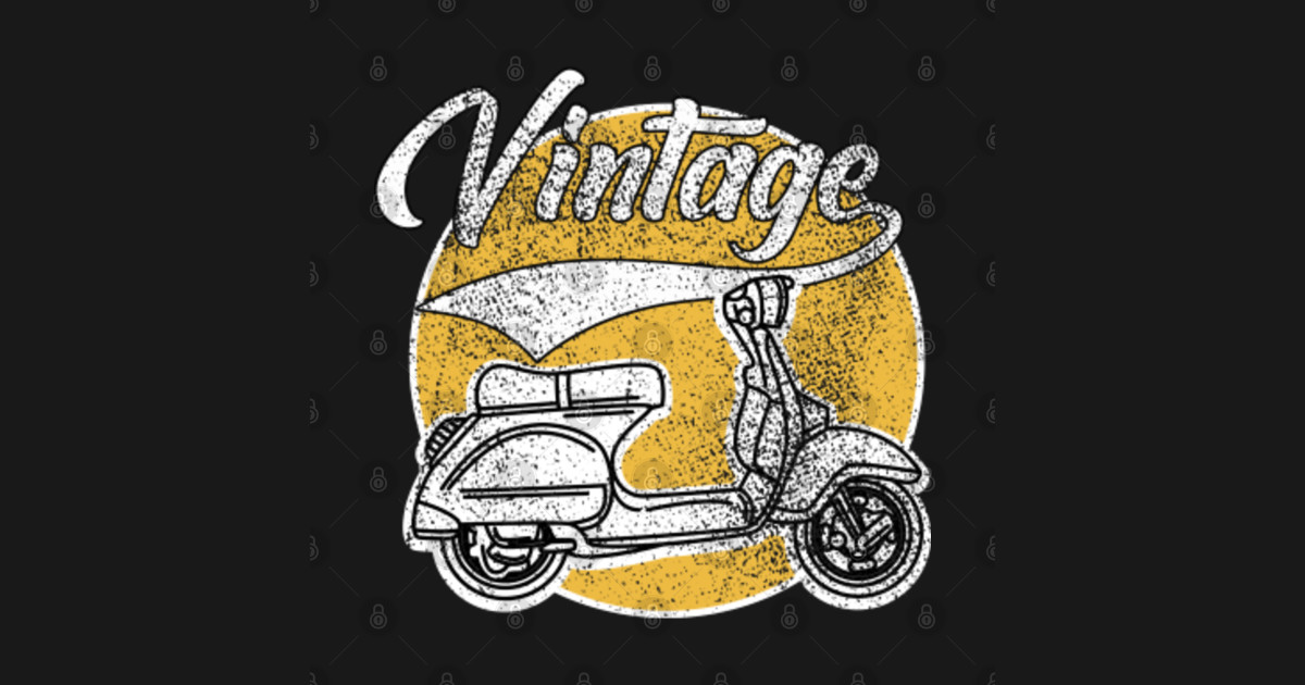 Vintage vespa - Vespa - Sticker | TeePublic