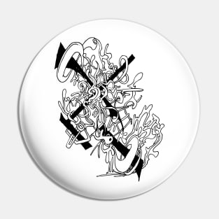 Abstract doodle line Pin