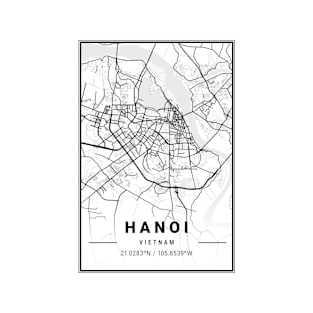 Hanoi Light City Map T-Shirt