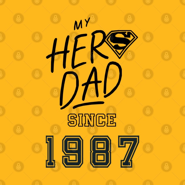 My Hero Dad 1987 by DavidBriotArt