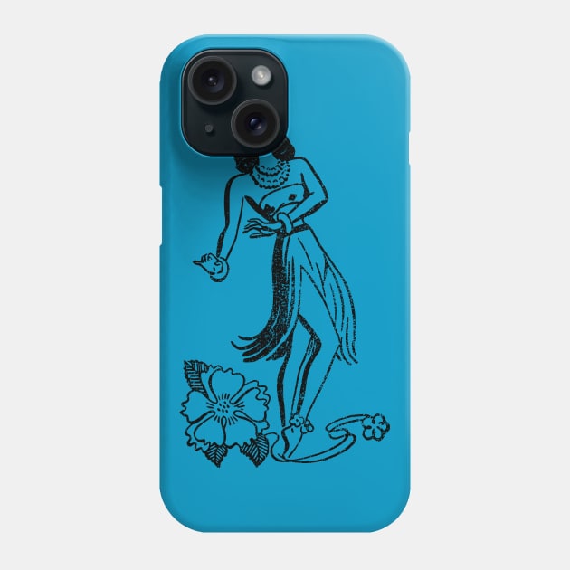 Hula Dancer 2 Phone Case by GloopTrekker