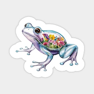 Flower Belly Frog Magnet