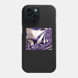 Purple Golden Fractal Phone Case