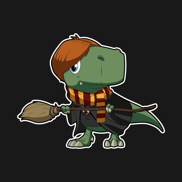 Dino wizard redhead by DinoTropolis