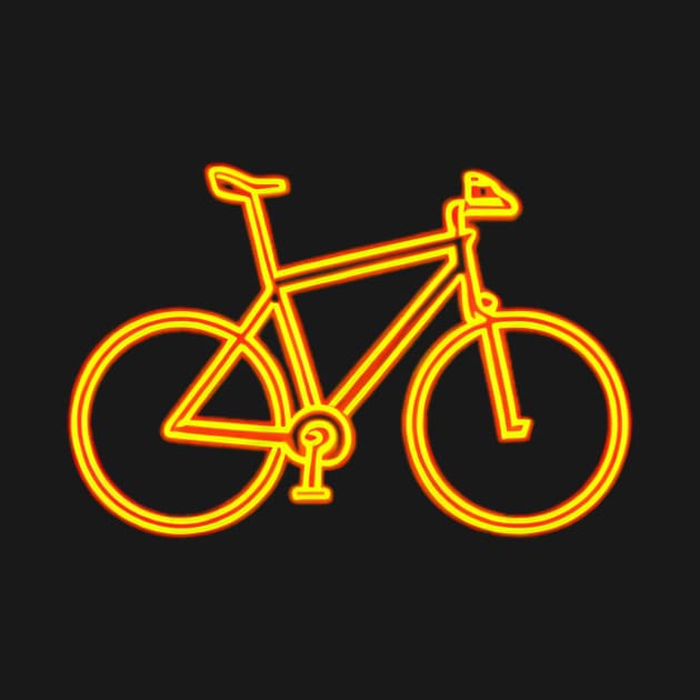 Orange Neon Bike Icon by Shadowbyte91