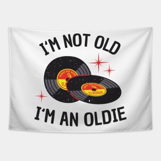 Vinyl Age Oldie Birthday Funny Gift Tapestry