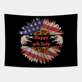 Happy 4th July America Tapestry