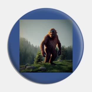 Sasquatch in Nature Pin