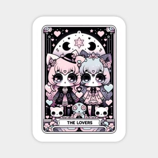 The Lovers Tarot Card Kawaii Pastel Goth Creepy Cute Anime Magnet