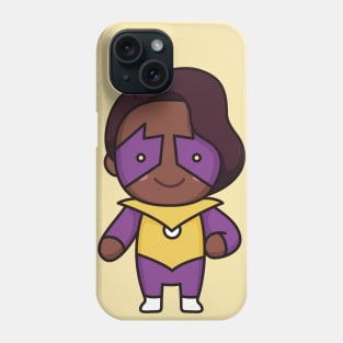 Cute Superhero Kid in Costume Phone Case