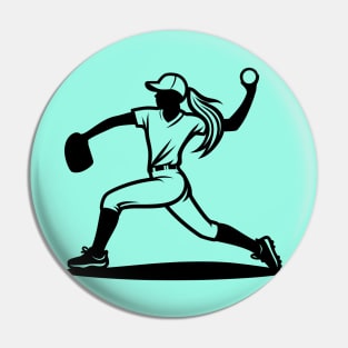 Softball Pitcher Pin