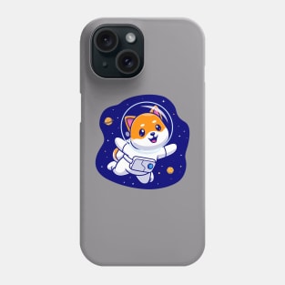 Cute Shiba Inu Astronaut Cartoon Phone Case