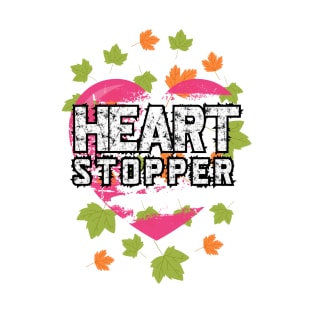 Cute lovely heart Stopper design T-Shirt