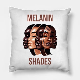 Melanin Shades Afrocentric Women Pillow