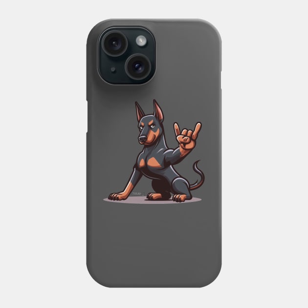 Rock Dobe Phone Case by Tedwear