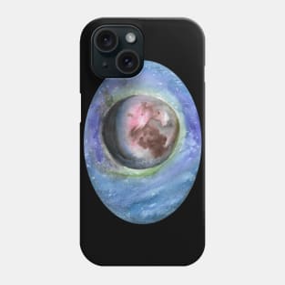 Watercolor Mars painting - astronomy inspired fine art Phone Case