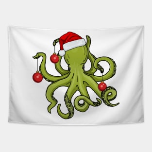 Christmas Kraken Tapestry