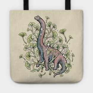 Brachio Ginkgo Botanical Dinosaur Tote