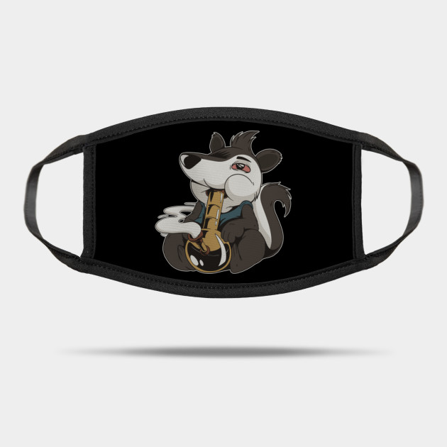 Smoking Skunk Design Smoke Weed Mask Teepublic