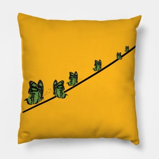 Malachite Butterflies on a Wire Pillow